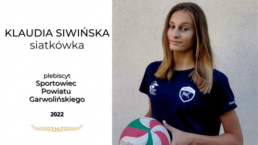 Klaudia Siwińska nominowana w plebiscycie Sportowiec Powiatu Garwolińskiego 2022